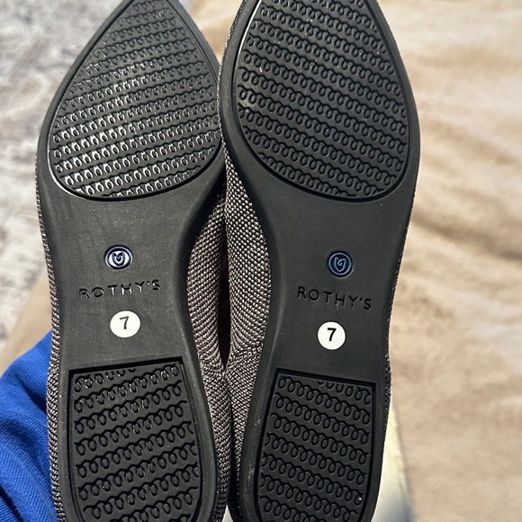 SOLD - Rothy's Black and Blue Women's Loafers - Picture 2 of 6